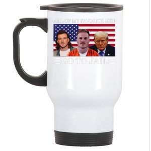 All Of My Favorite Go To Jail Trump Stainless Steel Travel Mug