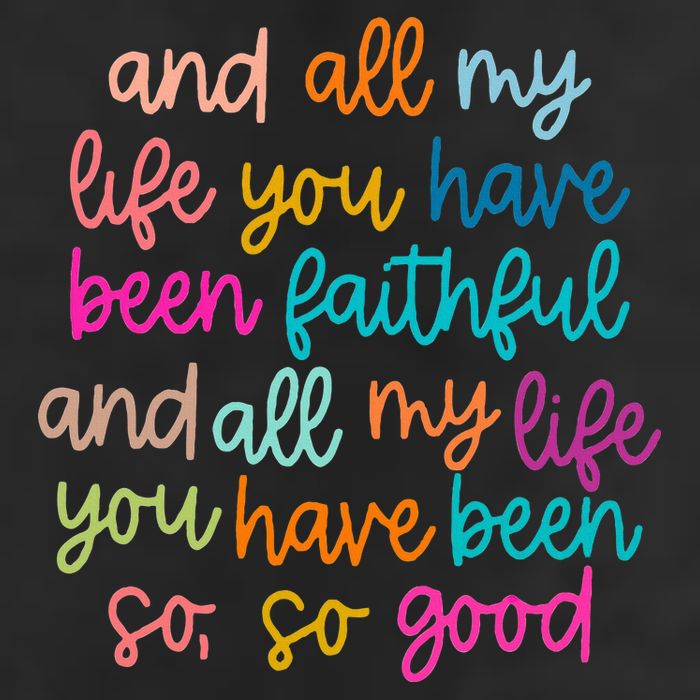 All Of My Life You Have Been Faithful Goodness Of God Golf Towel