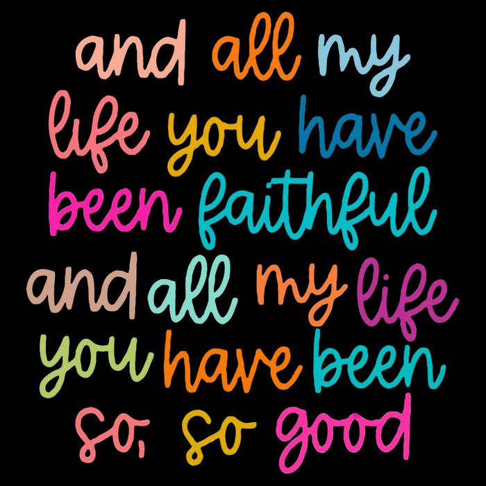 All Of My Life You Have Been Faithful Goodness Of God Zip Tote Bag