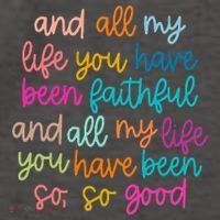 All Of My Life You Have Been Faithful Goodness Of God Vector Backpack