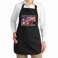 All Of My Favorite Go To Jail Trump Full-Length Apron With Pockets