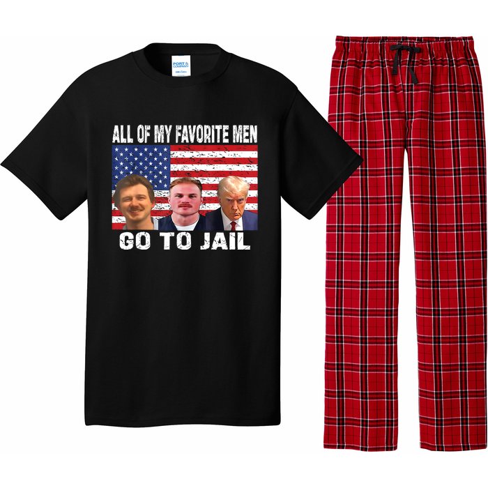 All Of My Favorite Go To Jail Funny Sayings Pajama Set