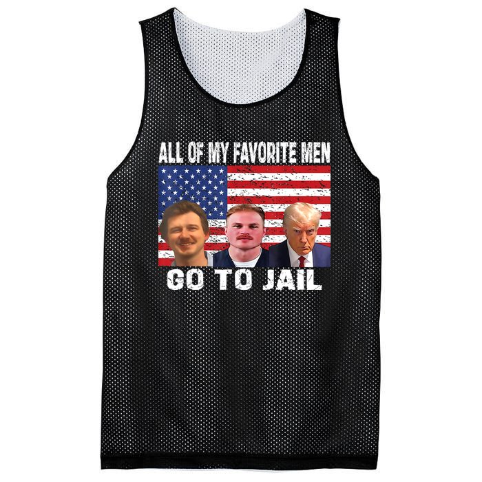 All Of My Favorite Go To Jail Funny Sayings Mesh Reversible Basketball Jersey Tank