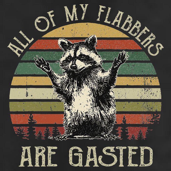All Of My Flabbers Are Gasted Raccoon 15oz Campfire Ceramic Mug