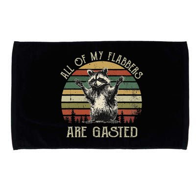 All Of My Flabbers Are Gasted Raccoon Microfiber Hand Towel