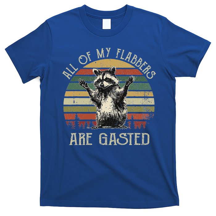 All Of My Flabbers Are Gasted Raccoon T-Shirt