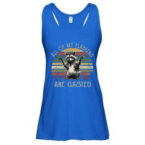 All Of My Flabbers Are Gasted Raccoon Ladies Essential Flowy Tank