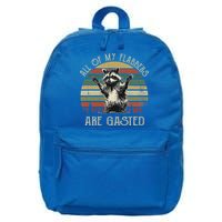 All Of My Flabbers Are Gasted Raccoon 16 in Basic Backpack