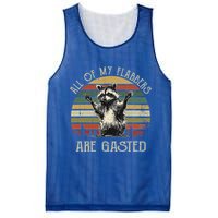 All Of My Flabbers Are Gasted Raccoon Mesh Reversible Basketball Jersey Tank