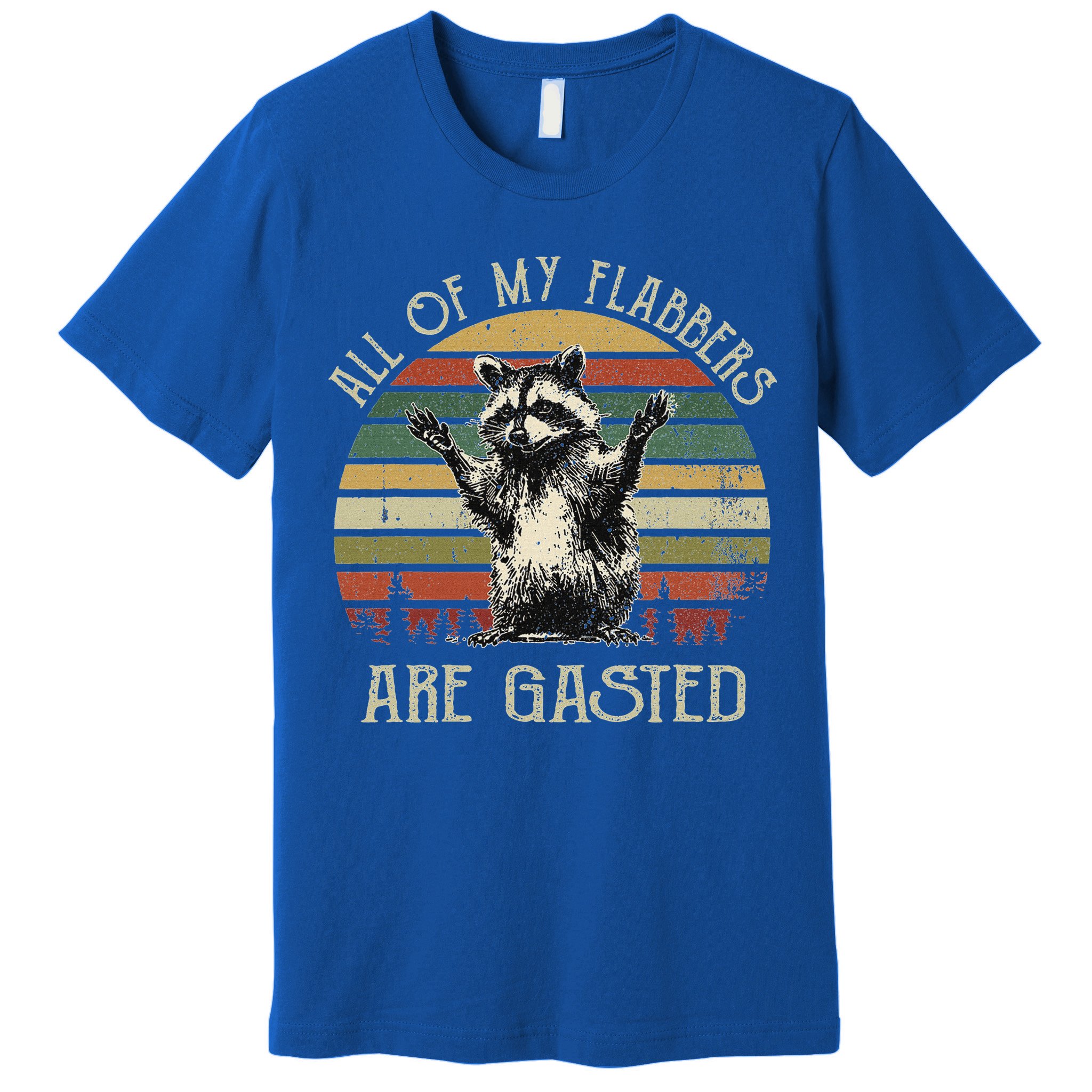 All Of My Flabbers Are Gasted Raccoon Premium T-Shirt