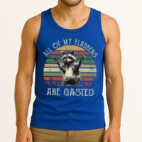 All Of My Flabbers Are Gasted Raccoon Tank Top