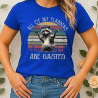 All Of My Flabbers Are Gasted Raccoon Womens T-Shirt