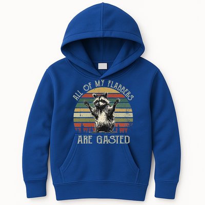 All Of My Flabbers Are Gasted Raccoon Kids Hoodie