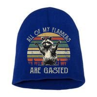 All Of My Flabbers Are Gasted Raccoon Short Acrylic Beanie