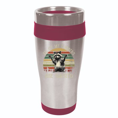 All Of My Flabbers Are Gasted Raccoon 16oz Travel Tumbler