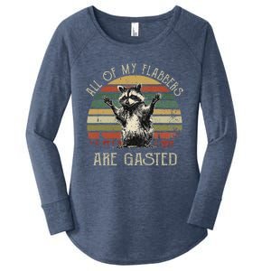 All Of My Flabbers Are Gasted Raccoon Women's Perfect Tri Tunic Long Sleeve Shirt