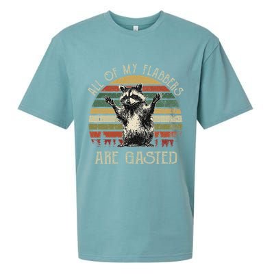 All Of My Flabbers Are Gasted Raccoon Sueded Cloud Jersey T-Shirt