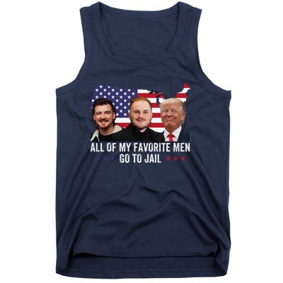 All Of My Favorite Go To Jail Funny Trump 2024 Tank Top