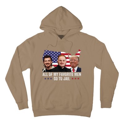 All Of My Favorite Go To Jail Funny Trump 2024 Hoodie