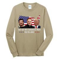 All Of My Favorite Go To Jail Funny Trump 2024 Tall Long Sleeve T-Shirt