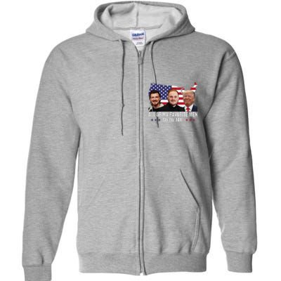 All Of My Favorite Go To Jail Funny Trump 2024 Full Zip Hoodie