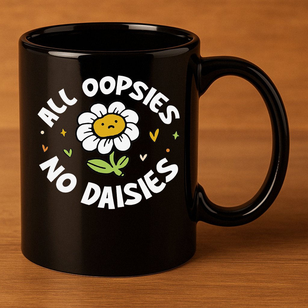 All Oopsies No Daisies 11oz C Handle Ceramic Mug