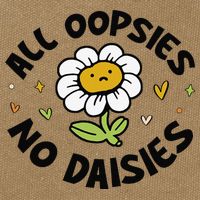 All Oopsies No Daisies Cotton Canvas Backpack