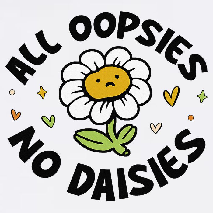 All Oopsies No Daisies Youth Performance Sprint T-Shirt
