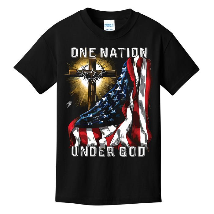 America One Nation Under God Kids T-Shirt