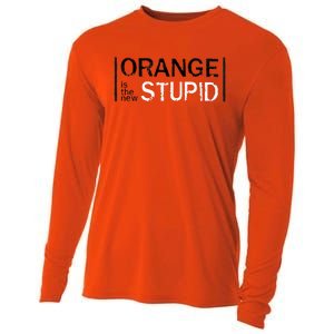 Antitrump Orange New Stupid Cooling Performance Long Sleeve Crew