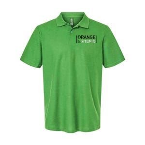 Antitrump Orange New Stupid Softstyle Adult Sport Polo