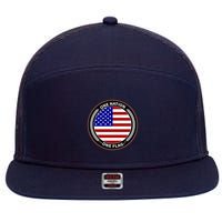 America One Nation One Flag 7 Panel Mesh Trucker Snapback Hat