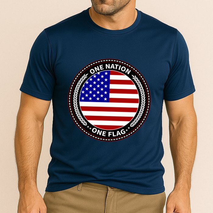 America One Nation One Flag Performance Shirt