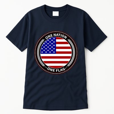 America One Nation One Flag Tall T-Shirt