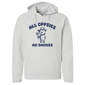 All Oopsies No Daisies Cute Bear Performance Fleece Hoodie