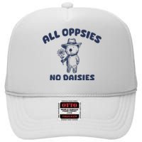 All Oopsies No Daisies Cute Bear High Crown Mesh Back Trucker Hat