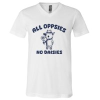 All Oopsies No Daisies Cute Bear V-Neck T-Shirt