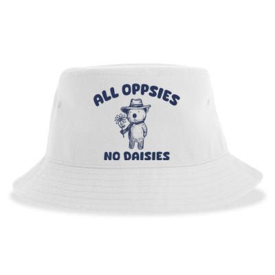 All Oopsies No Daisies Cute Bear Sustainable Bucket Hat