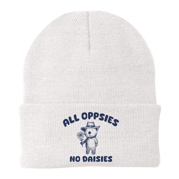 All Oopsies No Daisies Cute Bear Knit Cap Winter Beanie