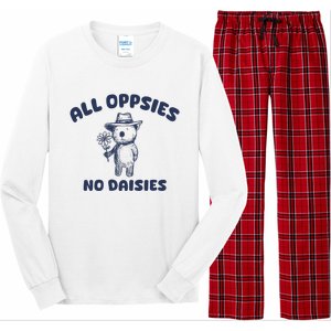 All Oopsies No Daisies Cute Bear Long Sleeve Pajama Set