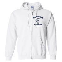 All Oopsies No Daisies Cute Bear Full Zip Hoodie