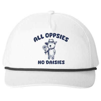 All Oopsies No Daisies Cute Bear Snapback Five-Panel Rope Hat