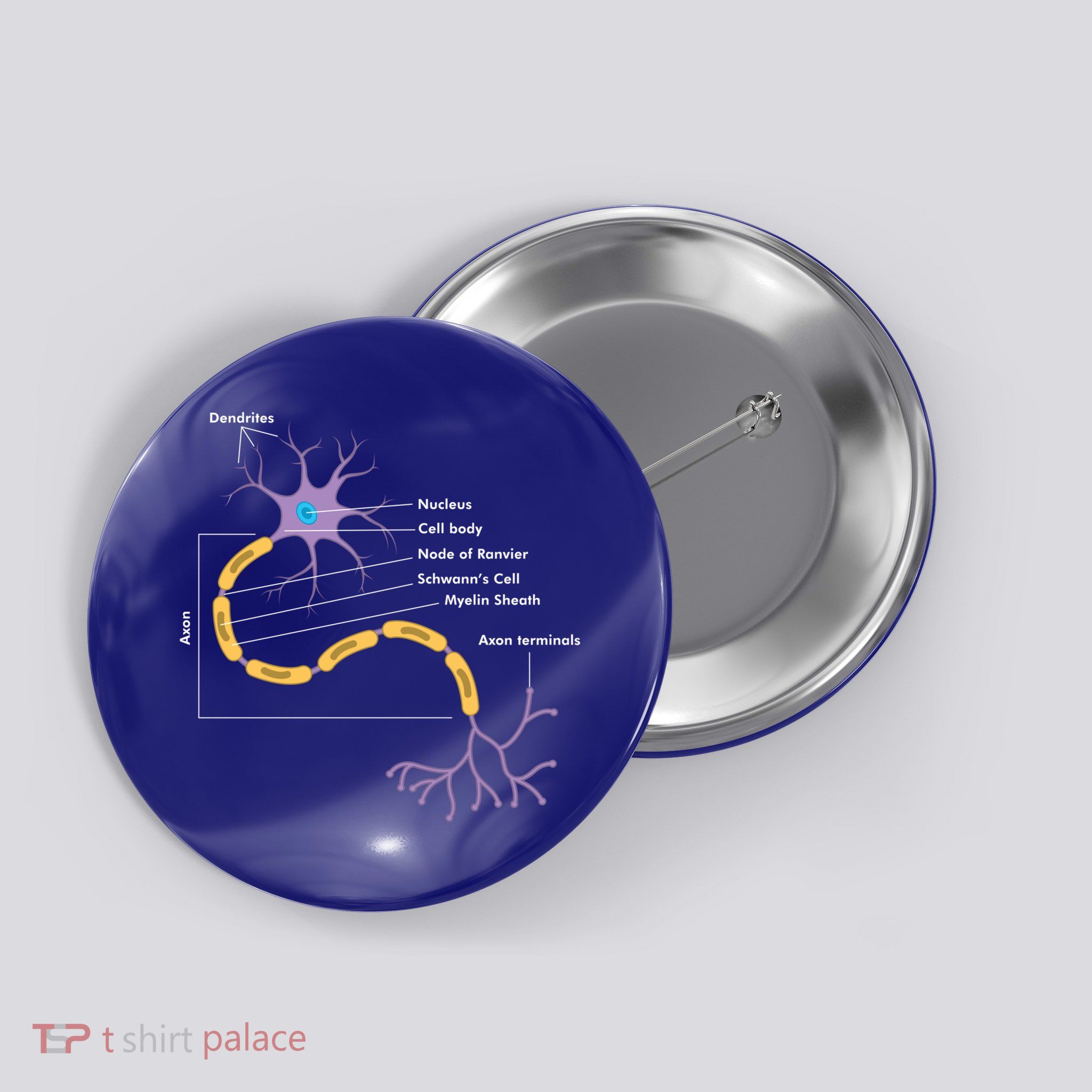 Anatomy Of Neuron Neurologist Gift Button