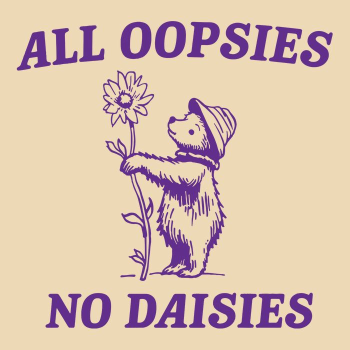 All Oopsies No Daisies Drawstring Bag