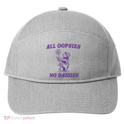 All Oopsies No Daisies 7-Panel Snapback Hat
