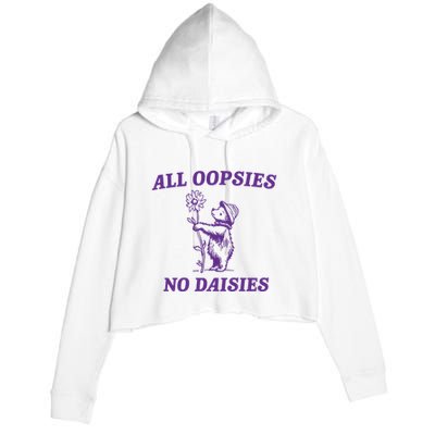 All Oopsies No Daisies Crop Fleece Hoodie