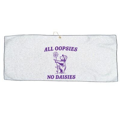 All Oopsies No Daisies Large Microfiber Waffle Golf Towel