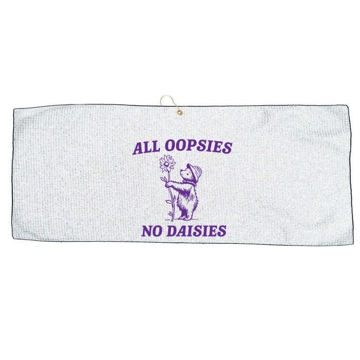 All Oopsies No Daisies Large Microfiber Waffle Golf Towel