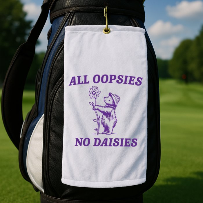 All Oopsies No Daisies Golf Towel
