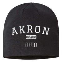 Akron Ohio OH Vintage Sustainable Beanie